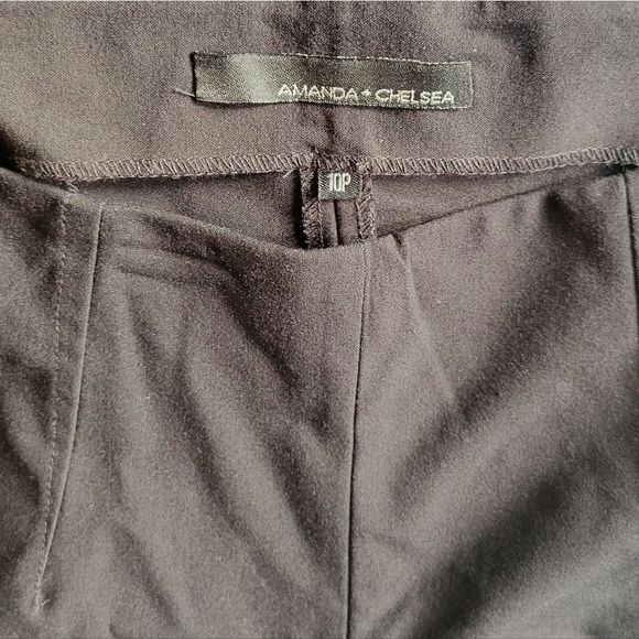 Amanda & Chelsea Black Cropped Ankle Career Trousers Size 10P NWT - Picture 6 of 8